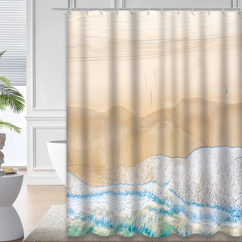 «Beach Day», Australie, paysage, océan, surf, aqua, grand tableau bleu, côte, 12 crochets, L 72 po x l 72 po