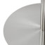 Mischa Round Glass Top Dining Table with Stainless Steel Base