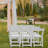 White Plastic Upholstered Folding Chairs(Set Of 4)-1142973701