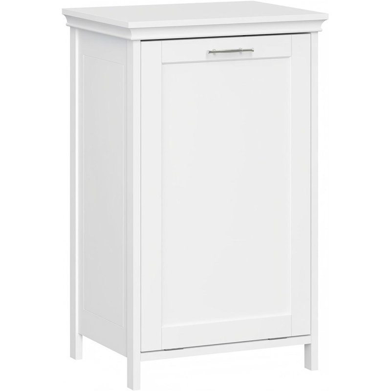 Tilt-Out Laundry Hamper, White