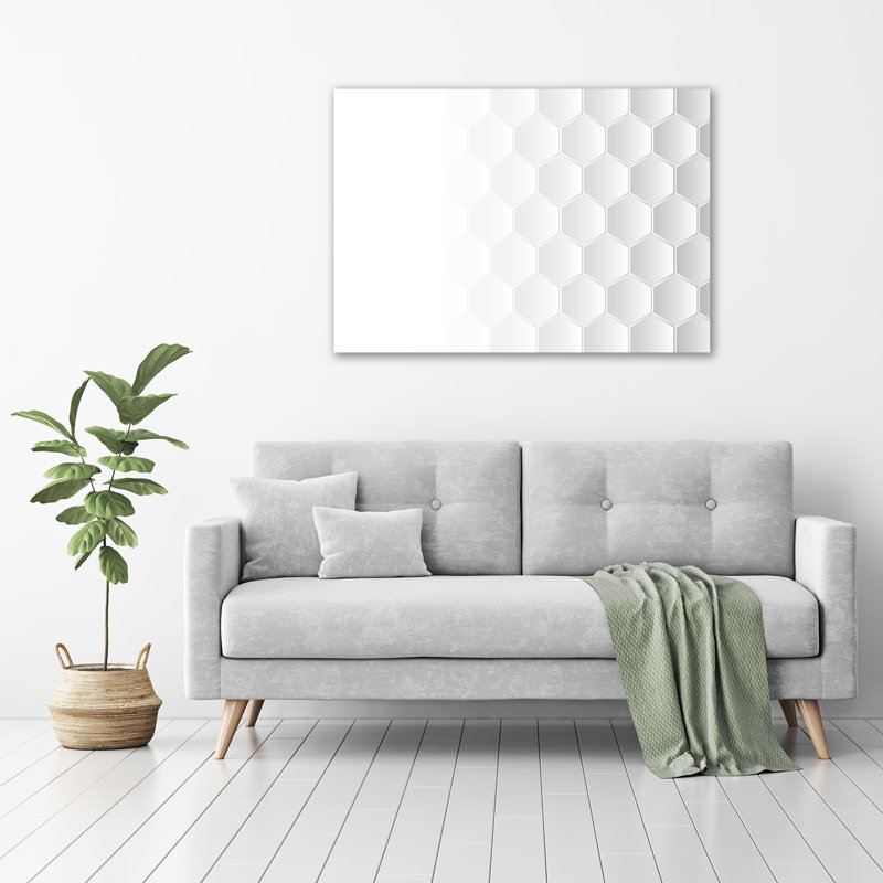 Hexagons Background - Wrapped Canvas Print