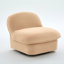 Chaise d'appoint pivotante, base en métal à 360 degrés avec revêtement en tissu de velours, pour le salon, la chambre à coucher ou le bureau-688902578-697544764
