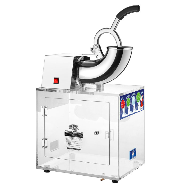 Snow Cone Machine - Acrylic Crushed Ice Maker Grinds Up to 500lbs of Ice for Events and Parties