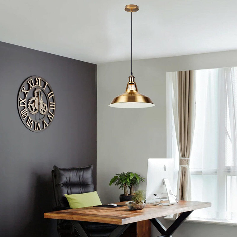 1 - Light Dome Pendant, Yellow Brass