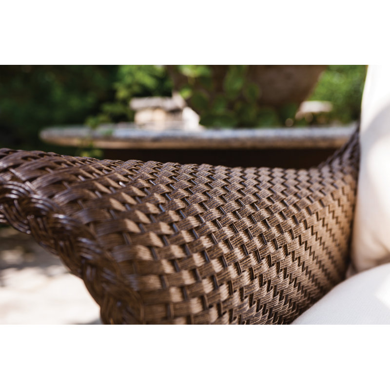 Mandalay Outdoor Chair, Loveboat Saffron, Hickory