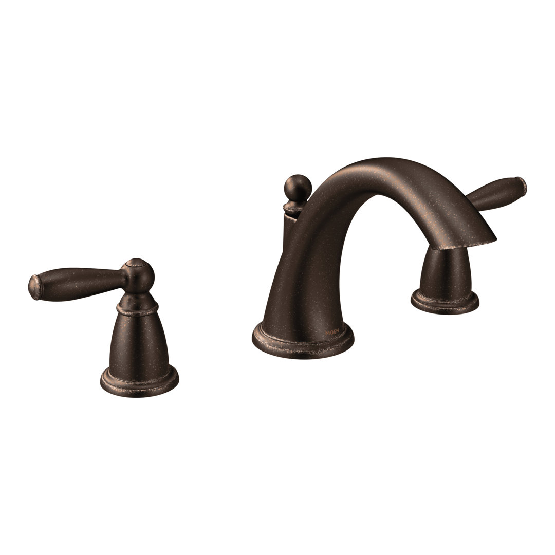 Brantford Double Handle Deck Mounted Roman Tub Faucet Trim Moen