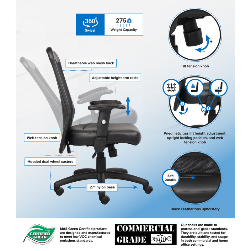 Fauteuil de direction, Noir