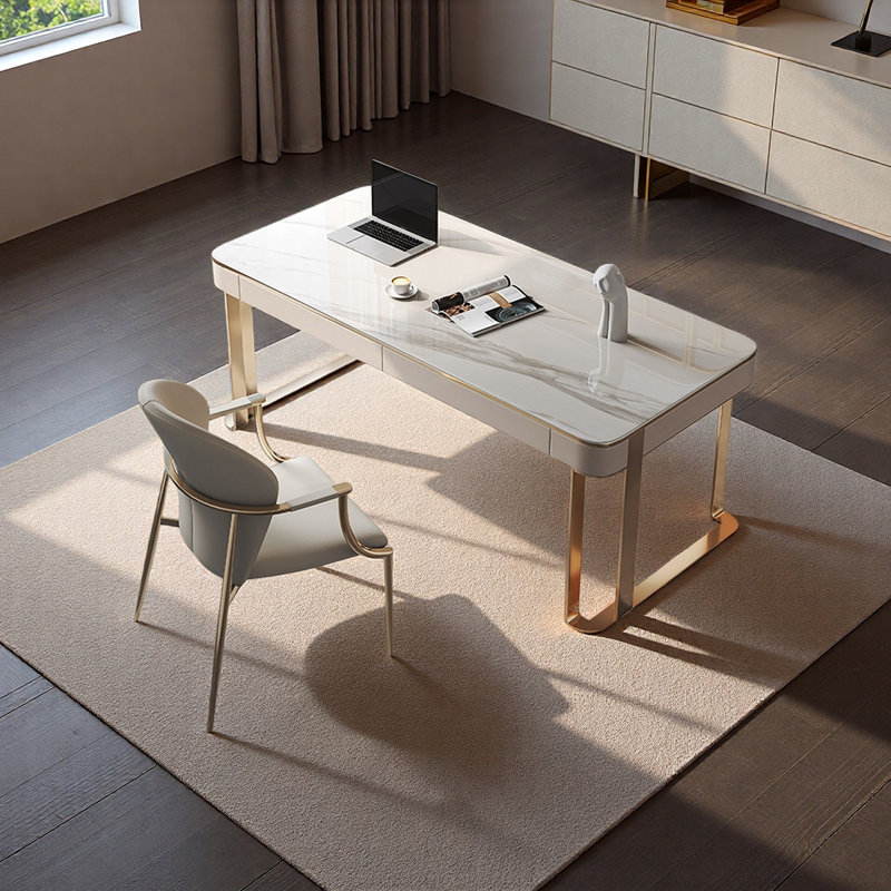 Stylish and Elegant Desk, 29.52" H x 70.86" W x 23.62" D