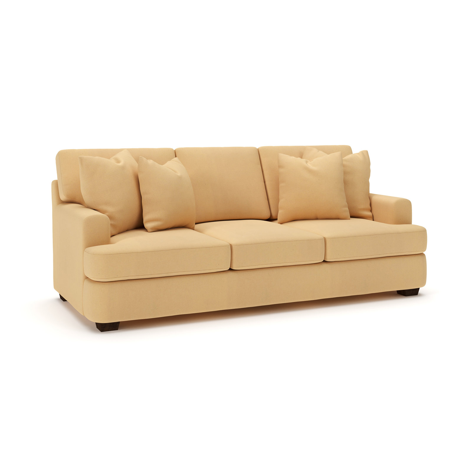 Emilio 90'' Upholstered Sofa, Bayou Sunshine