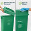 Poubelle commerciale de recyclage de 23 gallons avec couvercle basculant et chariot-88369021