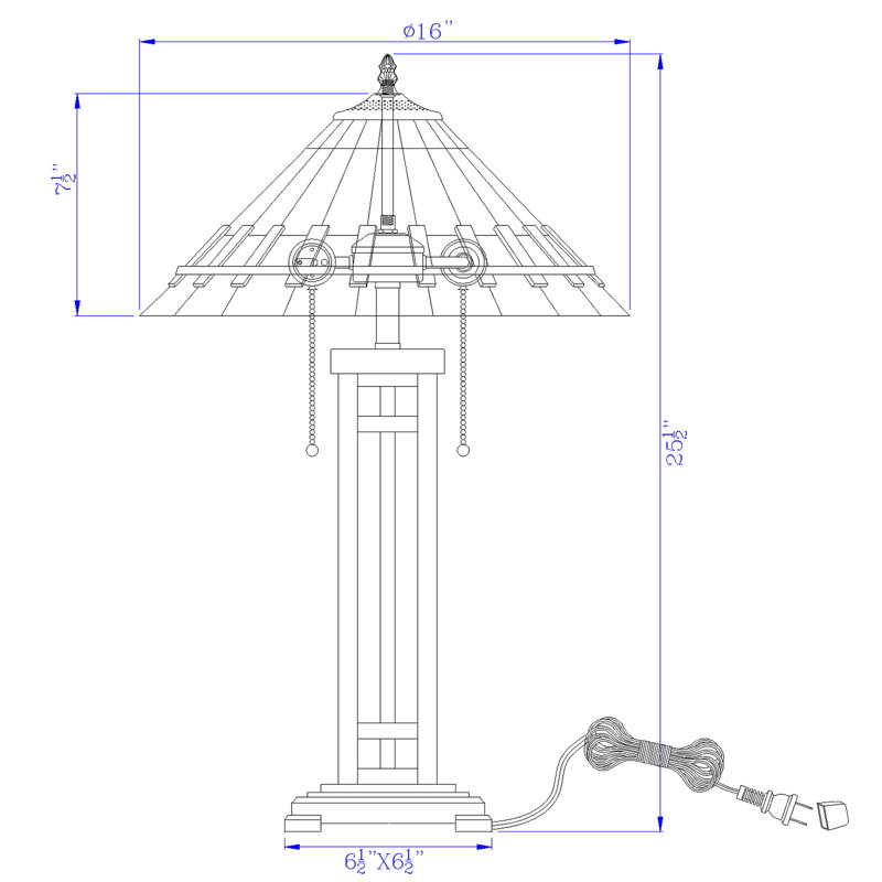 Lampe de table en métal VanVleet