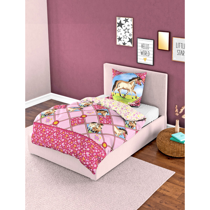 Pferdefreunde Animal Print Duvet Cover Set with Pillowcases