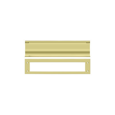 1B0CBC17F7674B48A1502CAA4431D46E Mail Slot; Heavy Duty; Bright Brass Finish