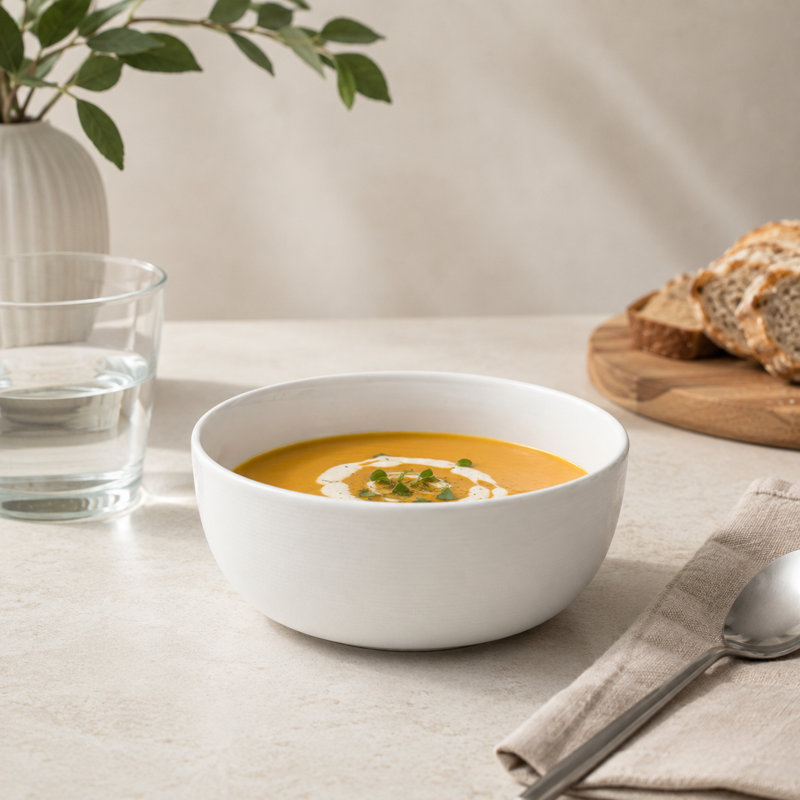 ORBA Premium Porcelain Non Stackable Bowl, 6.2"