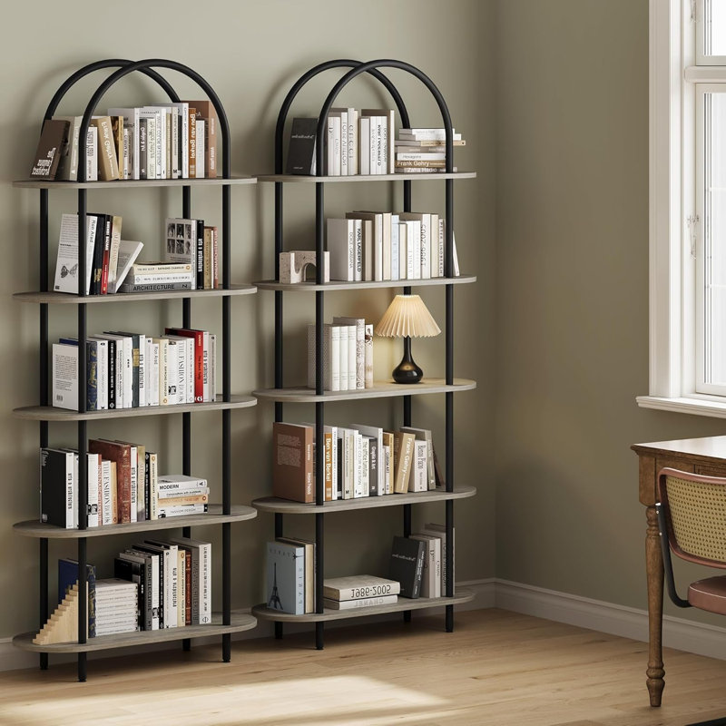 178 cm H x 80 cm W Floating Shelf Bookcase