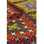 Tapis unique vert / framboise / jaune 5 pi 3 po x 10 pi 1 po Jijim
