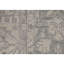 Tapis gris et gris noué à la main de haute qualité