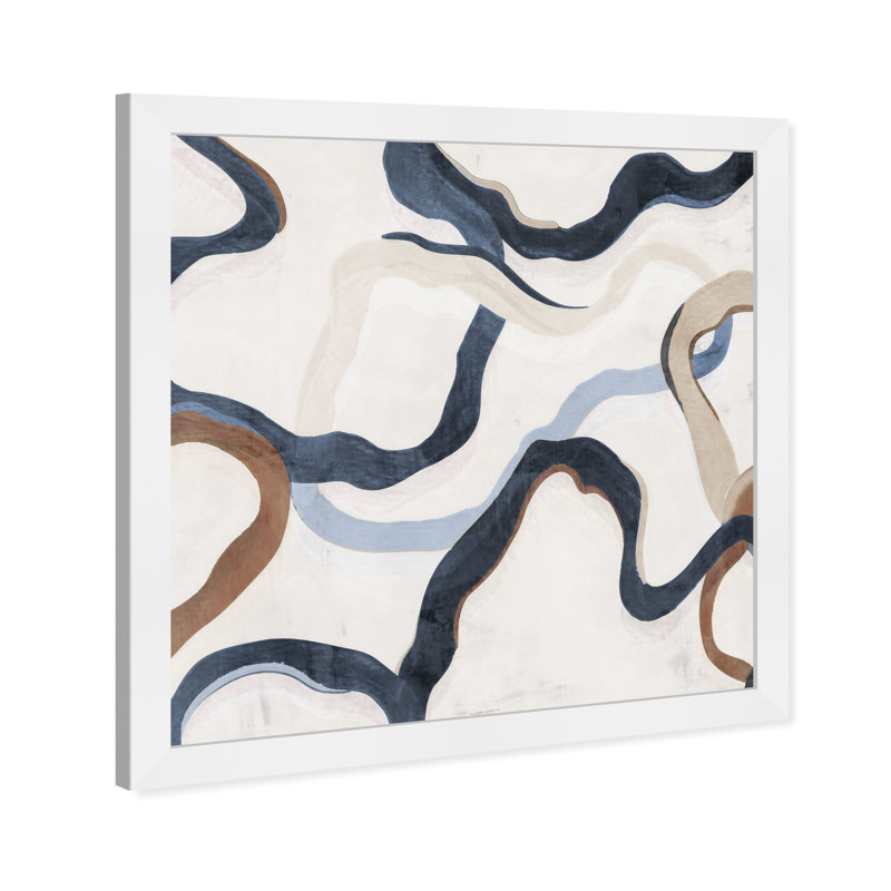 «Paths of Life III» par Oliver Gal - impression encadrée, H 26 po x l 26 po, Cadre blanc