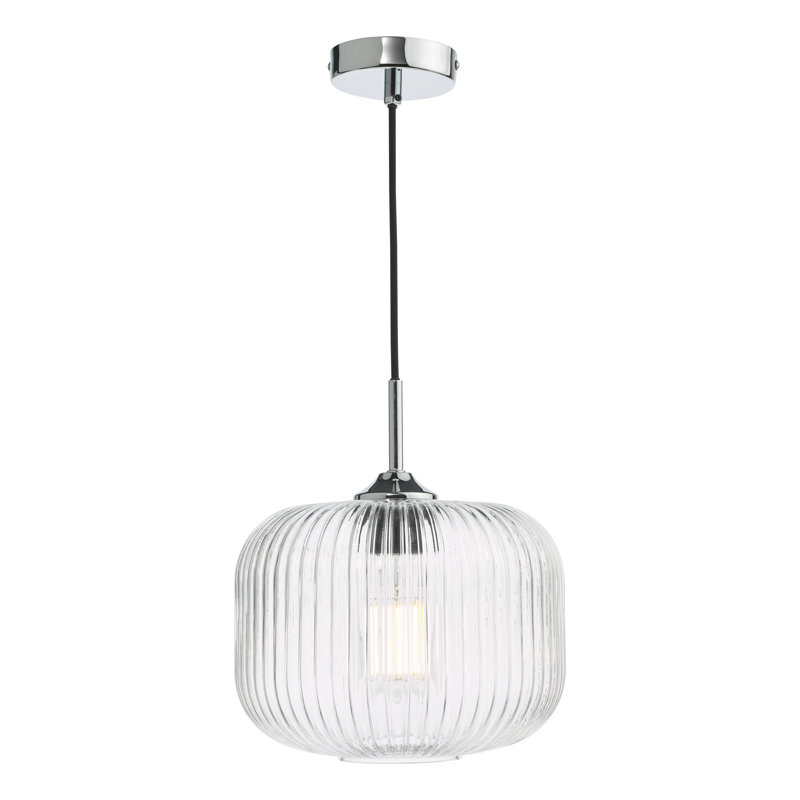 Aaronisha 1 - Light Single Pendant, Chrome, Clear