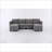 Sectional Sofas | Modern 4-Seat U Shaped Convertible Modular, Reversible Chaise, Storage for Living Room Apartment | Dark Gray | Standard-212790868