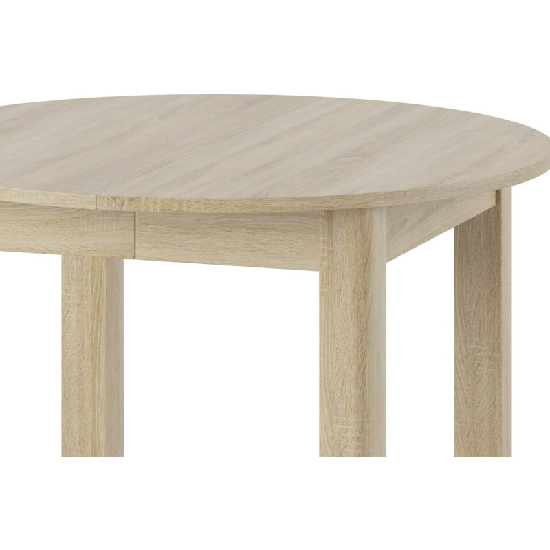 Narkita Round Extendable Table 105-240cm, Sonoma Oak