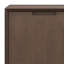 Banting 32"W Solid Hardwood 2-Shelf Modern Industrial Low Storage Cabinet with Metal Base