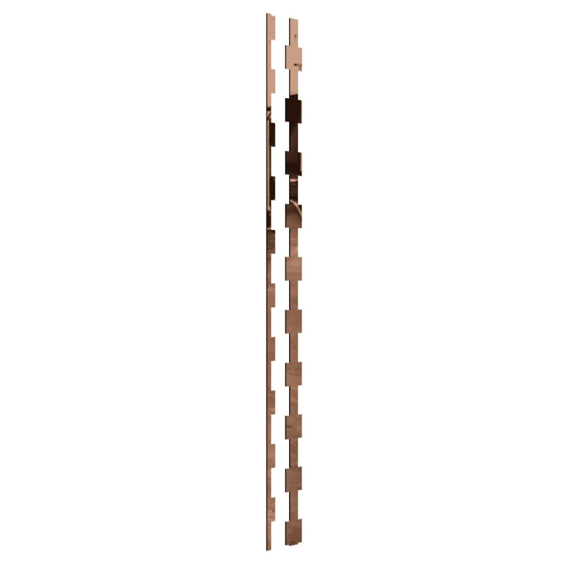 Ensemble de 30 panneaux muraux Midland, H 47 po x l 2 po, Bronze