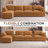5 - Piece Teddy Modular Sectional Sofa Cloud Couch with Ottoman and 2 Storage Side Table-793588772-798281545