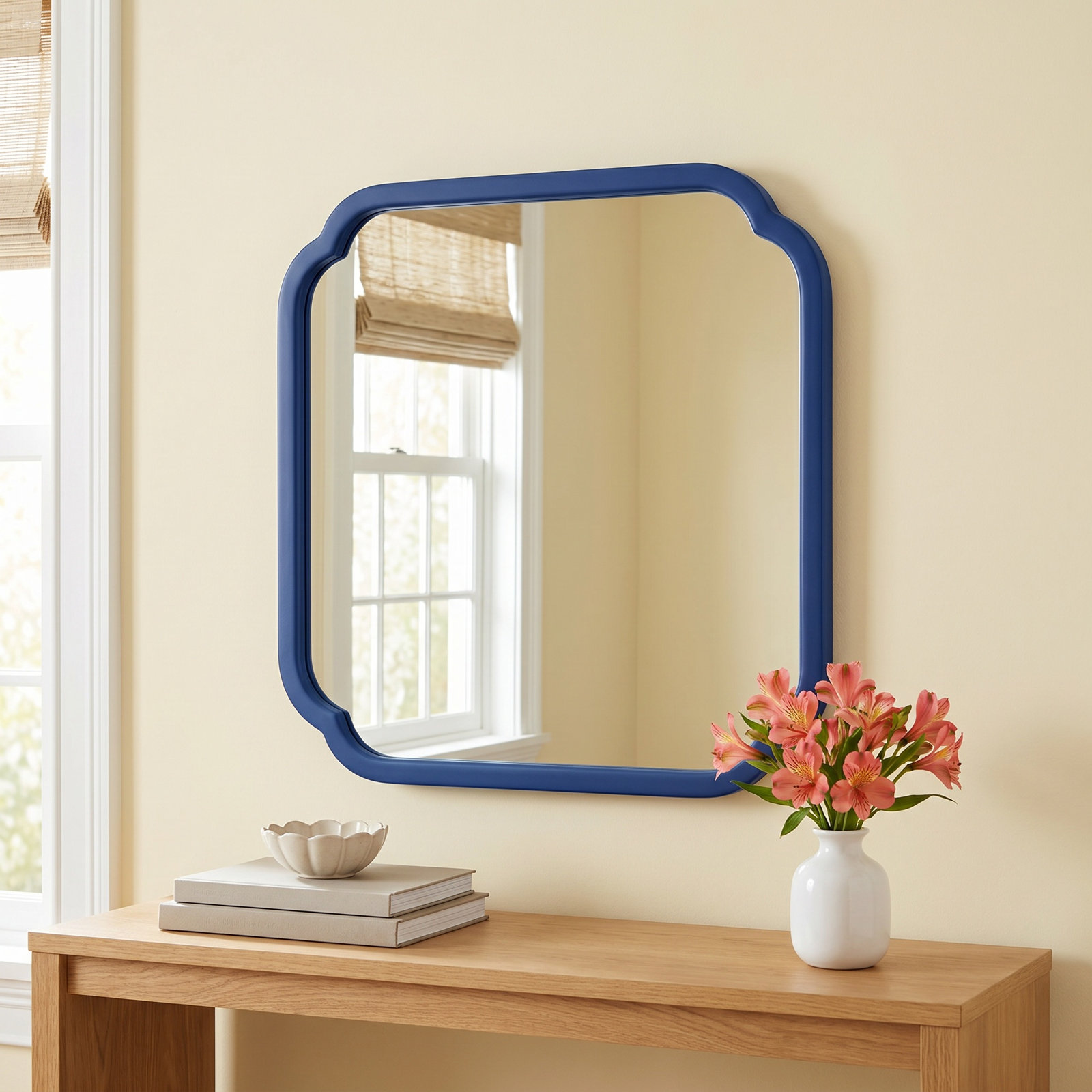 Baltic 30" Accent Mirror, Navy