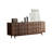 Simple Brown Solid Wood TV Cabinet Unfinished TV Stand for TVs up to 88"