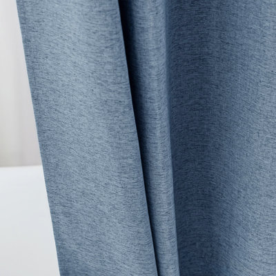 No Hook Linen Texure Shower Curtain With Snap-In Liner