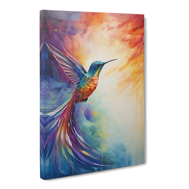Hummingbird Abstract No.2 - No Frame Print, 50cm H x 35cm W x 3cm D