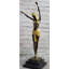 Figurine de sculpture en bronze signée Patina