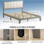 Lits plateforme de qualité, structure en bois aggloméré, style moderne, confort à la maison
