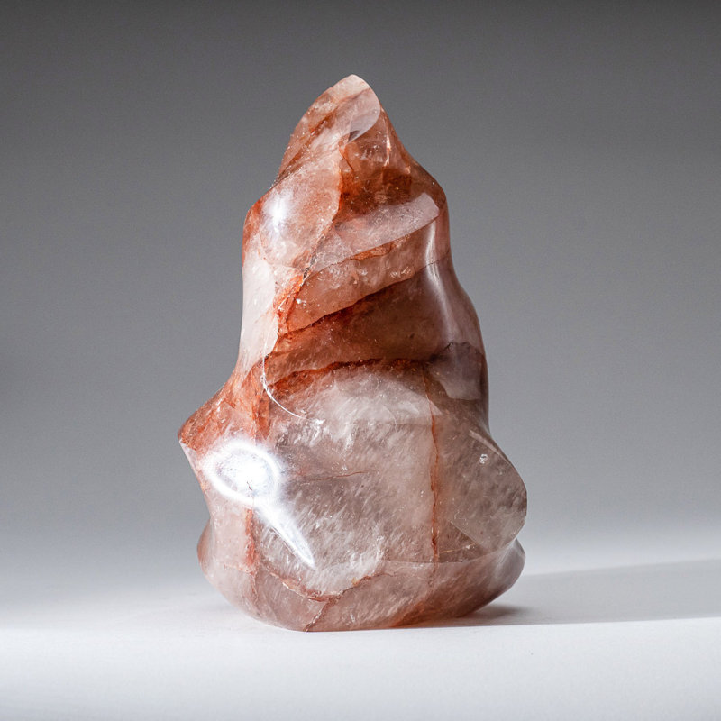 Genuine Polished Strawberry Quartz Flame Freeform (2.3 Lbs)