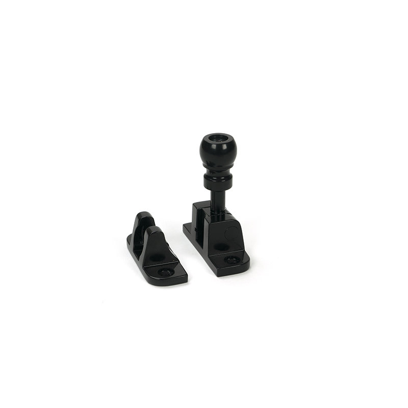 Mushroom Brighton Fastener (Radiused), Black