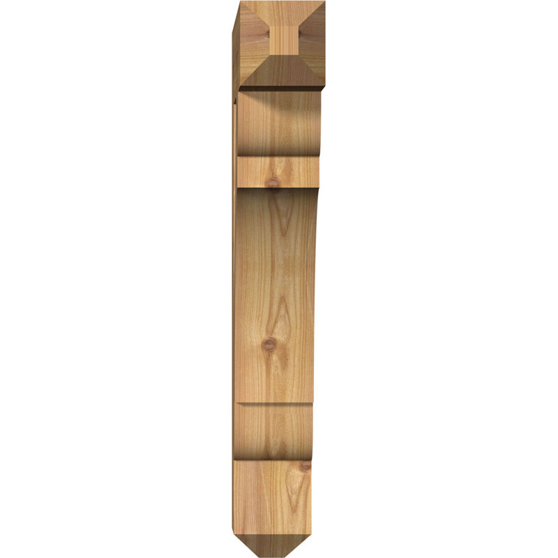 Support pour artisan olympique, Cèdre rouge de l'Ouest (lisse), 24"H x 3.5"W x 16"D