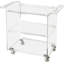 Alachua Acrylic Trolley Bar Cart