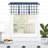 Plaid Tailored Kitchen Curtain-70338859-70338857