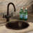 Diego Hand-Hammered Copper 13" L x 13" W Kitchen/Bar Sink-70143046