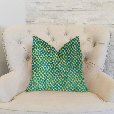 Sea Luxury Geometric Reversible Throw Pillow