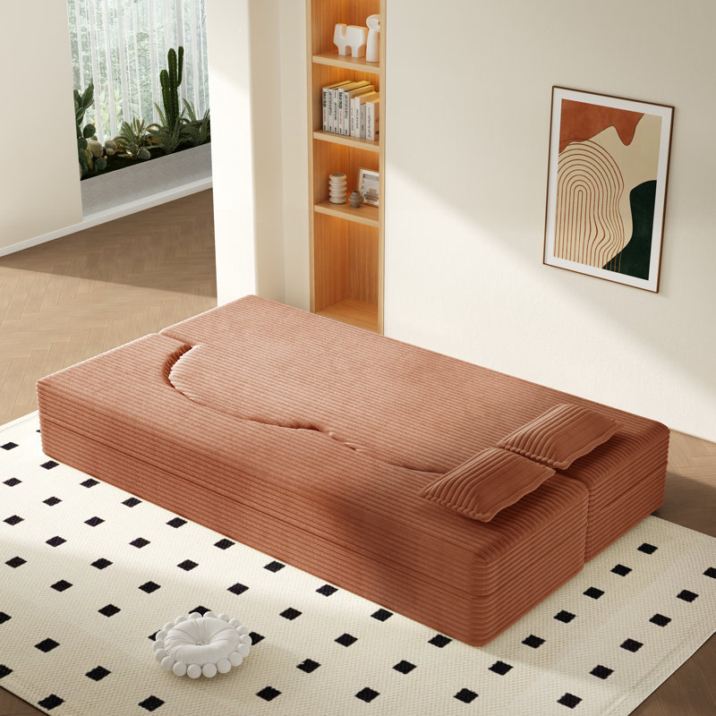Modern Floor Sofa, Orange