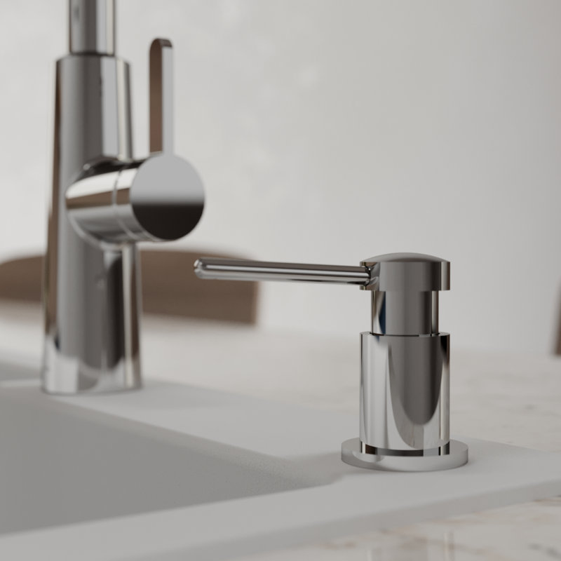 Distributeur de savon de cuisine Karran SD55 - chrome, Chrome chrome