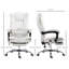 Fauteuil de bureau en microfibre de massage, chaise d'ordinateur à haut dossier avec massage à 6 points et chaleur-107292912