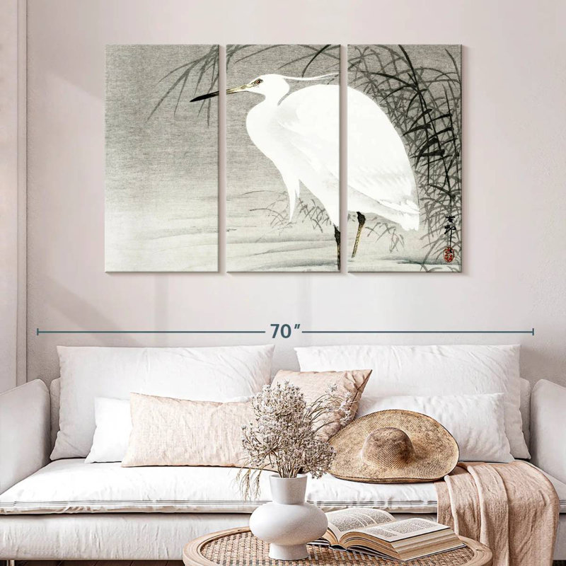 Brampt Little Egret, 32" H x 50" W