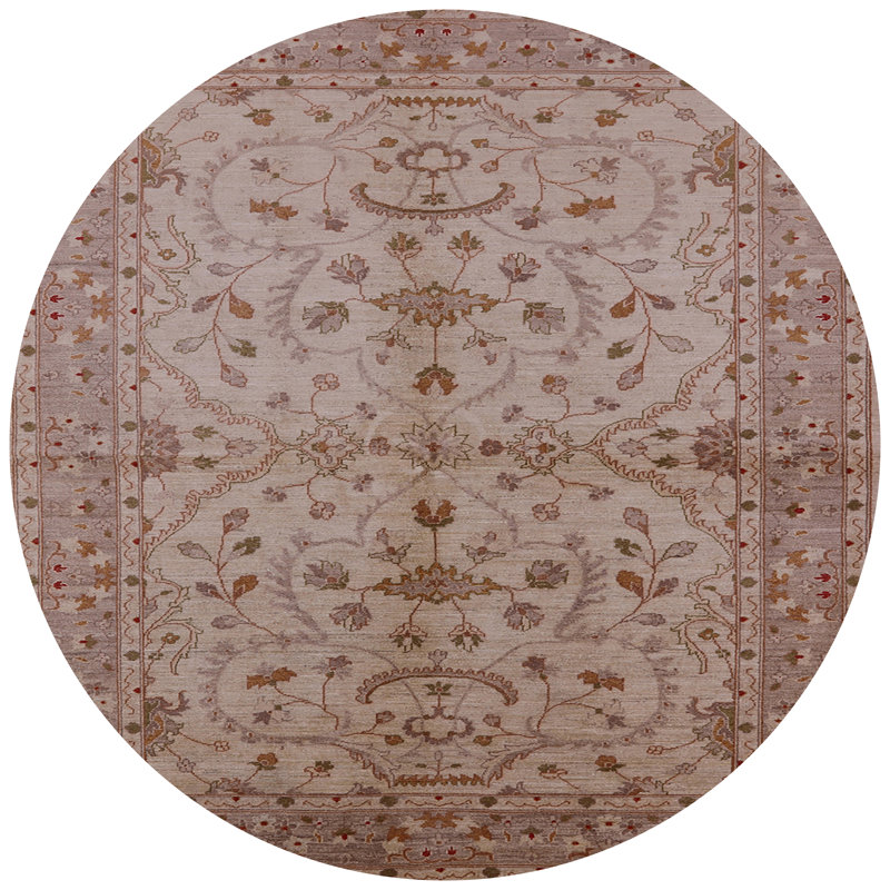 Waterfront Oriental Indoor Rug, Round 5'