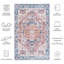 Arizona Symphony Machine Washable Non-Slip Area Rug In Red & Navy-52520565