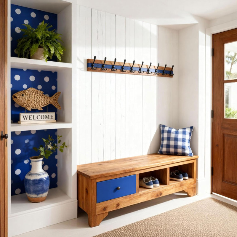 Freestanding 9 - Hook Coat Rack