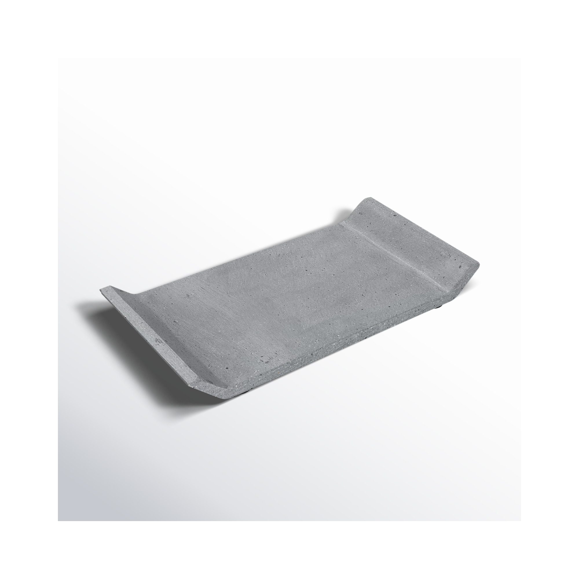 MOON Coffee Table Tray, 0.98" H x 11.81" W x 7.87" D, Dark Gray