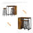 Demri 2 - Person Pedestal Base Dining Set